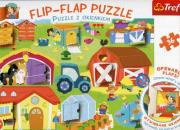Opakowanie Flip-Flap Puzzle z okienkiem 36 Na farmie
