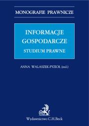 Okładka książki Informacje gospodarcze. Studium prawne