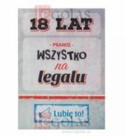 Okładka książki Karnet B6 18 urodziny Lubię to!