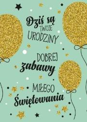 Opakowanie Karnet B6 Urodziny