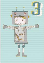 Opakowanie Karnet B6 z kopertą Urodziny 3 chłopiec