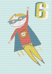 Opakowanie Karnet B6 z kopertą Urodziny 6 chłopiec