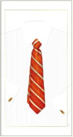 Opakowanie Karnet krawat czerwony 12x23 + koperta