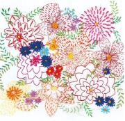 Opakowanie Karnet kwadrat z kopertą Bright Bouquet