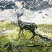 Opakowanie Karnet kwadrat z kopertą Deer