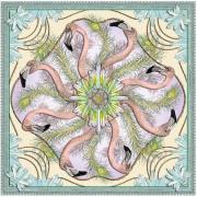 Opakowanie Karnet kwadrat z kopertą DNA Flamingos