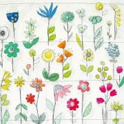 Opakowanie Karnet kwadrat z kopertą Floral Pattern