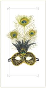 Opakowanie Karnet maska wenecka 12x23 + koperta