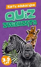 Okładka książki Karty edukacyjne Quiz Zwierzęta