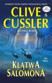 Klątwa Salomona. Autor: Clive Cussler, Russel Blake. Dadada.pl Okładka książki Klątwa Salomona