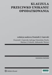 Okładka książki Klauzula przeciwko unikaniu opodatkowania