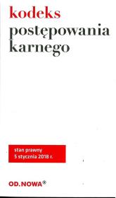 Okładka książki Kodeks postępowania karnego broszura