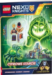 Lego Nexo Knights Cyfrowe starcie. Autor: praca zbiorowa. Dadada.pl Okładka książki Lego Nexo Knights Cyfrowe starcie