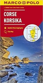 Mapa drogowa Korsyka 1:150 000 MARCO POLO. Autor: Opracowanie zbiorowe. Dadada.pl Okładka książki Mapa drogowa Korsyka 1:150 000 MARCO POLO