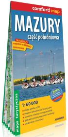 Mazury część południowa  laminowana mapa turystyczna 1:60 000. Wydawca: ExpressMap. Dadada.pl Opakowanie Mazury część południowa  laminowana mapa turystyczna 1:60 000
