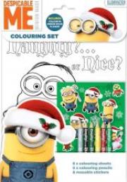 Okładka książki Minionki świąteczne. Kolorowanka + kredki