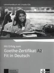 Opakowanie Mit Erfolg zum Goethe-Zertifikat A2: Fit in Deutsch, Lehrerhandbuch +2CD