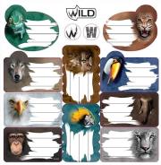 Opakowanie Naklejki na zeszyty Wild 25 sztuk