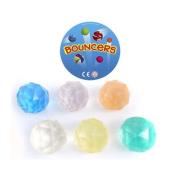 Opakowanie Odbijająca się piłeczka kauczukowa diament 45 mm mix kolorów