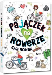 Pajączek na rowerze. Autor: Ewa Nowak. Dadada.pl Okładka książki Pajączek na rowerze