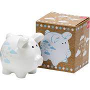 Opakowanie Pierwsza dziecięca niebiesko-biała skarbonka SUKI