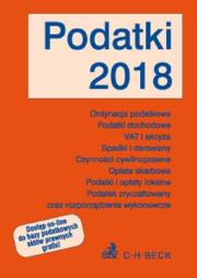 Podatki 2018. Autor: praca zbiorowa. Dadada.pl Okładka książki Podatki 2018