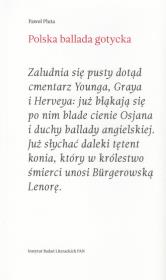 Okładka książki Polska ballada gotycka