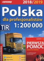 Opakowanie Polska dla profesjonalistów 2018/2019 Atlas samochodowy 1:200 000 + Pierwsza pomoc