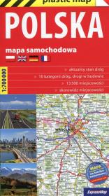 Polska plastic! map mapa samochodowa 1:700 000. Wydawca: ExpressMap. Dadada.pl Opakowanie Polska plastic! map mapa samochodowa 1:700 000