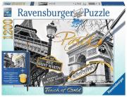 Opakowanie Puzzle 1200 Touch of Gold Paryż Puzzle do malowania