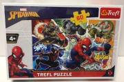 Puzzle 60 Waleczny Spider-Man TREFL. Wydawca: Trefl. Dadada.pl Opakowanie Puzzle 60 Waleczny Spider-Man TREFL