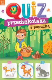 Okładka książki Quiz przedszkolaka z papużką