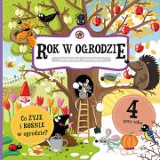 Rok w ogrodzie. Autor: Bartíková Petra, Žabková Aneta. Dadada.pl Okładka książki Rok w ogrodzie