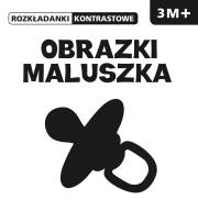 Okładka książki ROZKŁADANKI  KONTRASTOWE  Obrazki maluszka 3M+
