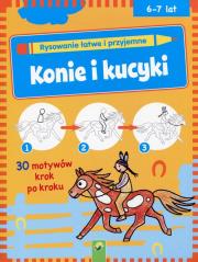 Rysowanie łatwe i przyjemne Konie i kucyki 6-7 lat. Autor: Roger De Klerk. Dadada.pl Okładka książki Rysowanie łatwe i przyjemne Konie i kucyki 6-7 lat