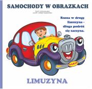 Samochody w obrazkach. Autor: Kaliska Zofia. Dadada.pl Okładka książki Samochody w obrazkach