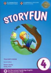 Storyfun 4 Teacher's Book with Audio. Autor: Saxby Karen, Hird Emily. Dadada.pl Okładka książki Storyfun 4 Teacher's Book with Audio