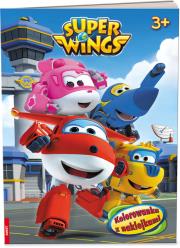 Okładka książki Super Wings Kolorowanka z naklejkami