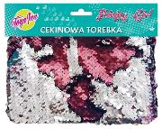 Opakowanie Torebka cekinowa różowo-srebrna