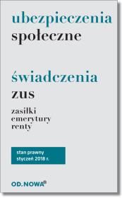 Okładka książki Ubezpieczenia społeczne świadczenia ZUS emerytury