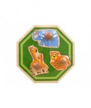 Opakowanie Układanka drewniana ośmiokątka Zwierzęta