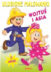 Okładka książki Ulubione malowanki Wojtuś i Asia