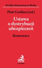 Okładka książki Ustawa o dystrybucji ubezpieczeń Komentarz