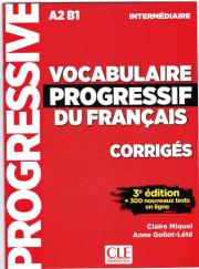 Vocabulaire progressif intermediare klucz 3ed A2 B1. Autor: Miquel Claire, Goliot-Lete Anne. Dadada.pl Okładka książki Vocabulaire progressif intermediare klucz 3ed A2 B1