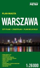Warszawa 1:26 000 plan miasta PIĘTKA. Autor: paraca zbiorowa. Dadada.pl Okładka książki Warszawa 1:26 000 plan miasta PIĘTKA