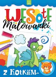 Wesołe malowanki z kotkiem. Autor: Opracowanie zbiorowe. Dadada.pl Okładka książki Wesołe malowanki z kotkiem