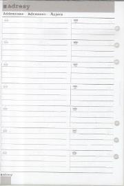 Opakowanie Wkład do organizera A5 Adresy ANTRA