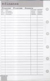 Opakowanie Wkład do organizera MEM/K Finanse ANTRA