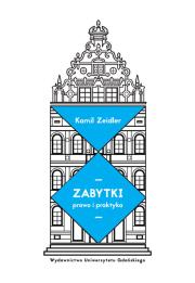 Zabytki Prawo i praktyka. Autor: Zeidler Kamil. Dadada.pl Okładka książki Zabytki Prawo i praktyka