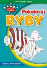 Okładka książki Zakręcone kolory. Pokoloruj ryby